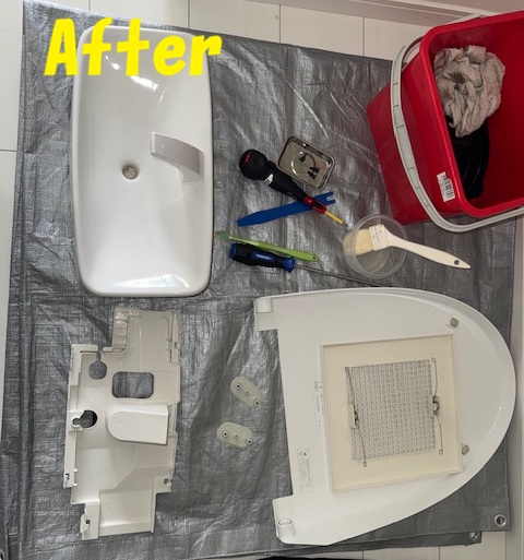 トイレ部品分解アフター