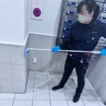 ブルーレースアゲートKエントランス清掃画像